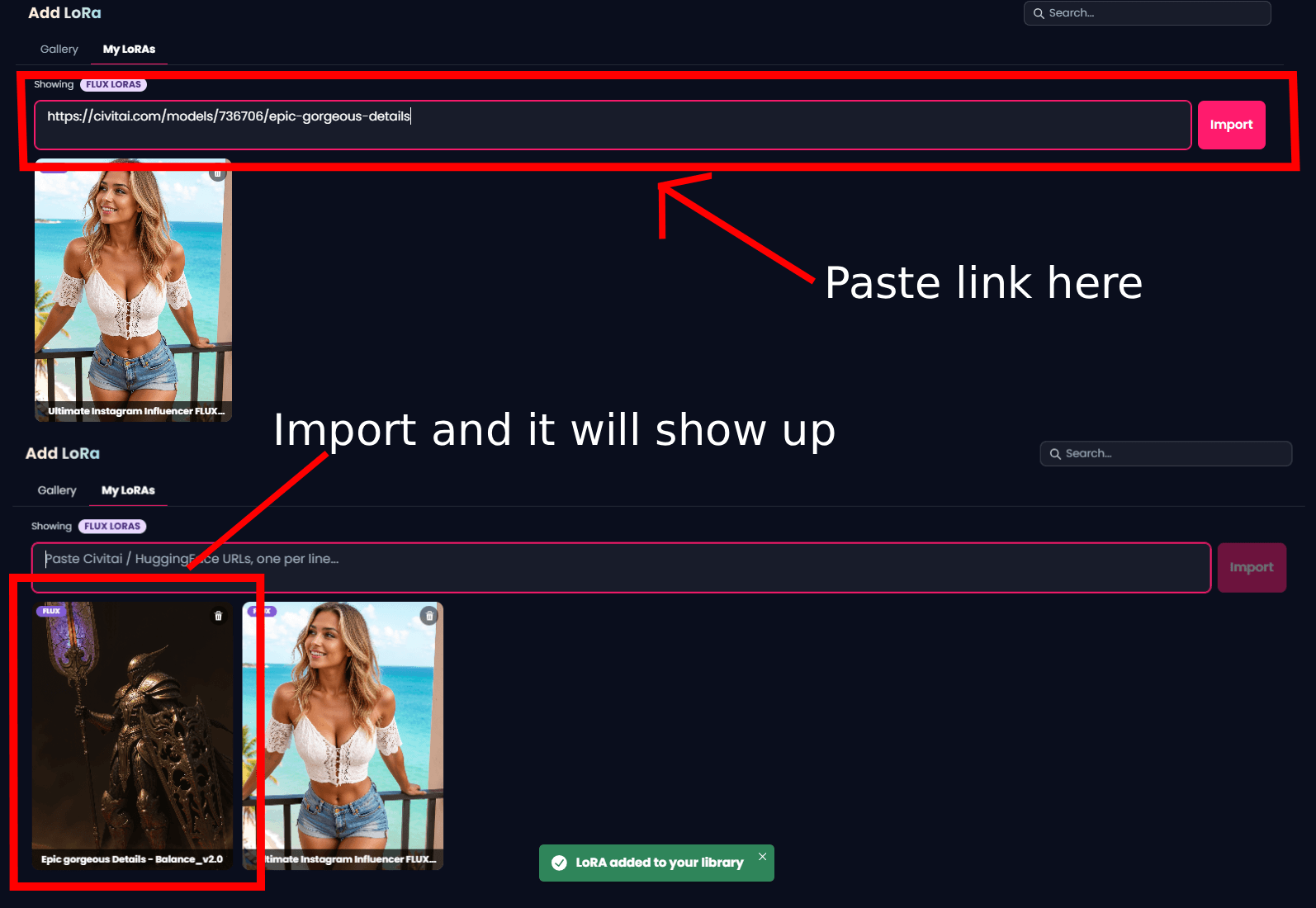 How to add your DeepMode LoRA